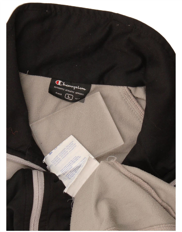Champion Veste de survêtement pour homme Taille L Gris Polyester