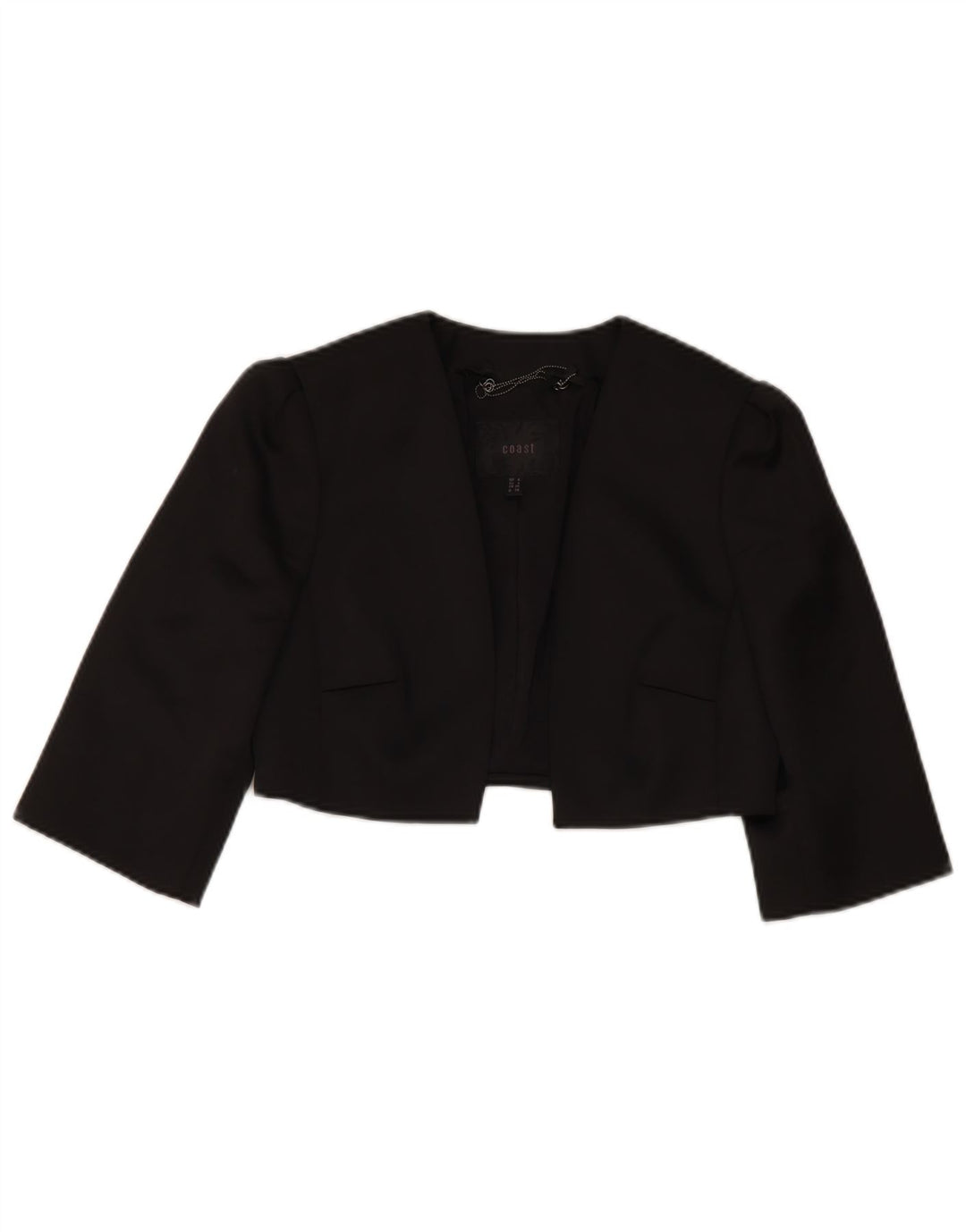 Coast Veste boléro à manches 3/4 pour femme UK 8 Small Noir Polyester