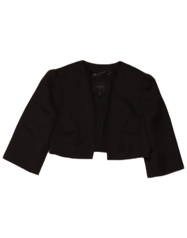Coast Veste boléro à manches 3/4 pour femme UK 8 Small Noir Polyester