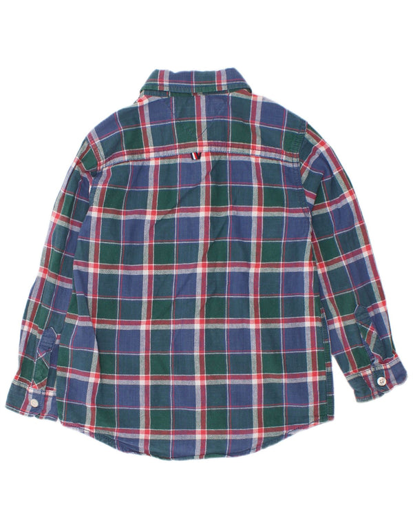 Tommy Hilfiger Chemise Garçon 4-5 Ans Bleu Carreaux Coton