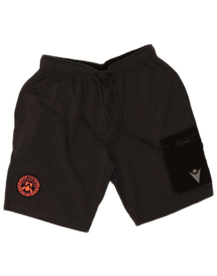 Macron Short de Sport Udinese Calcio Homme Gris Moyen Coton