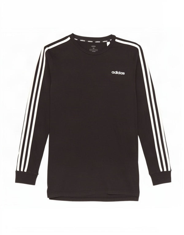 Adidas Mens Top Long Sleeve Medium Black Cotton