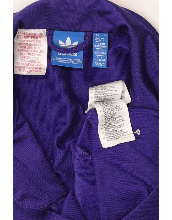 Veste de survêtement Adidas Fille 13-14 ans Violet Polyester