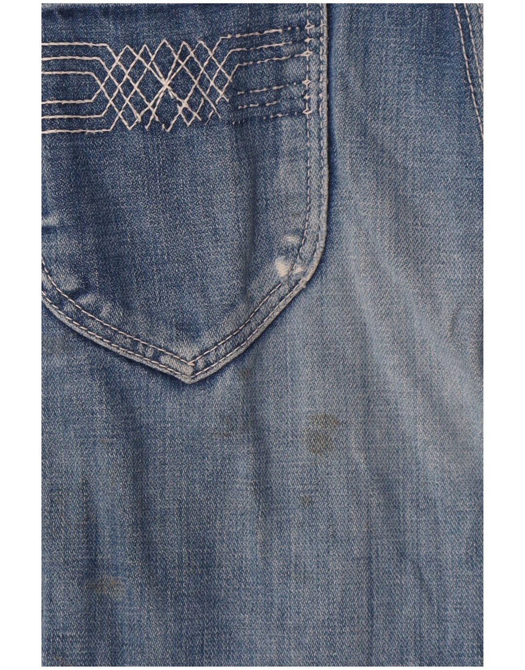 Wrangler Short en jean vieilli pour femme W29 Bleu moyen