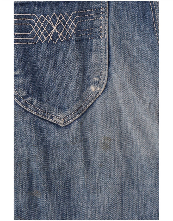Wrangler Short en jean vieilli pour femme W29 Bleu moyen
