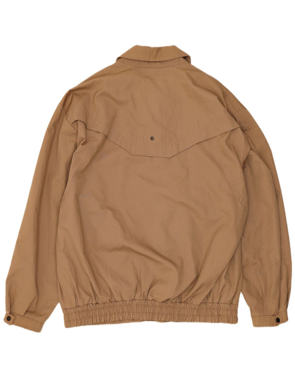 vintage Mens Oversize Bomber Jacket EU 50 Grand Coton Brun