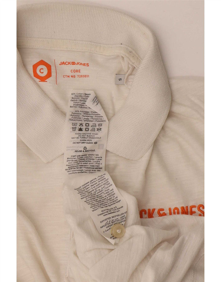 Jack & Jones Polo Homme Petit Blanc Coton