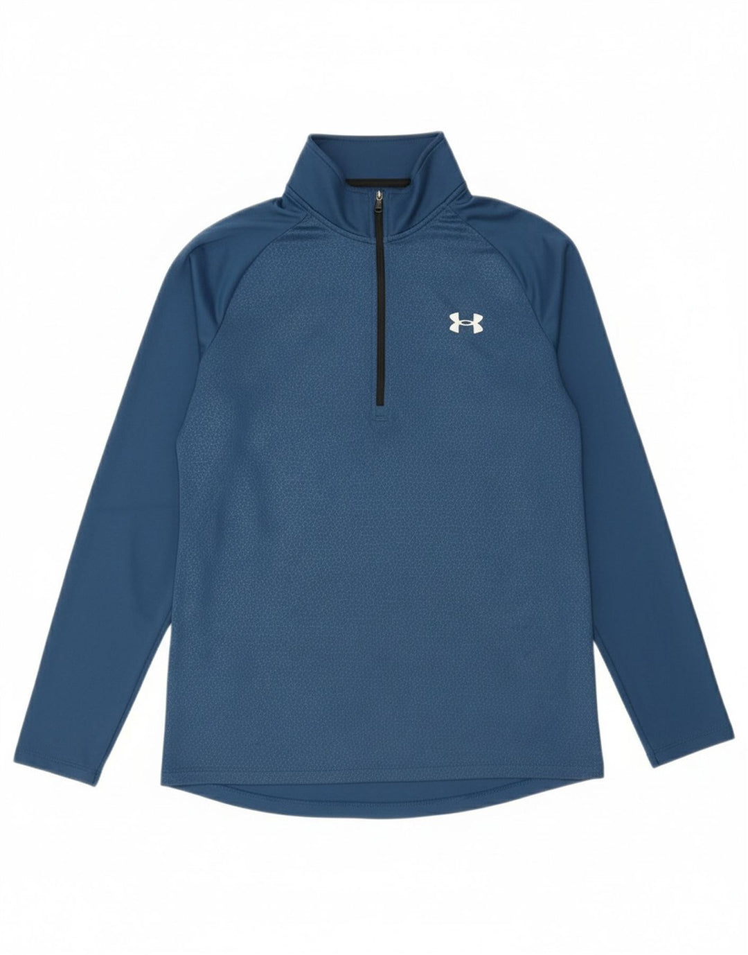 UNDER ARMOUR Mens Zip Neck Pullover Tracksuit Top Small Blue Polyester