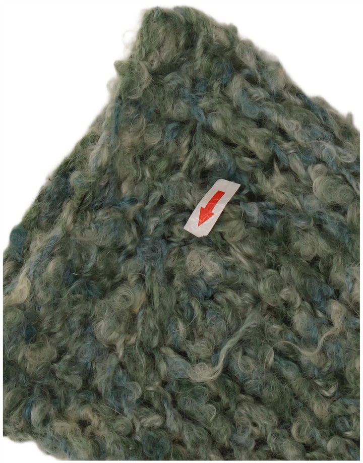 VINTAGE Femmes Longline Cardigan Pull UK 18 XL Vert