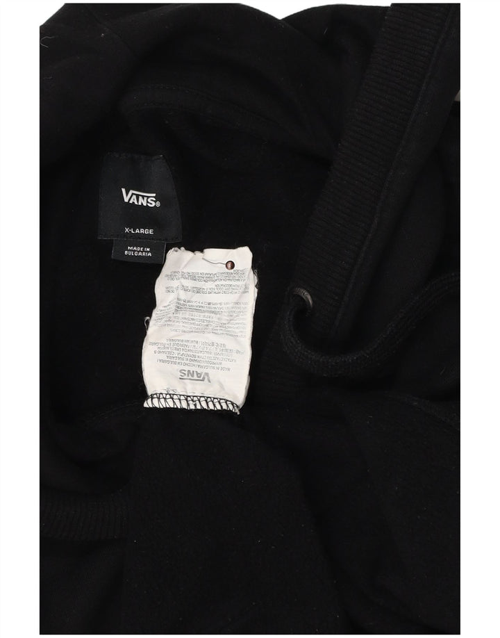 VANS Pull à capuche graphique pour homme XL en coton noir