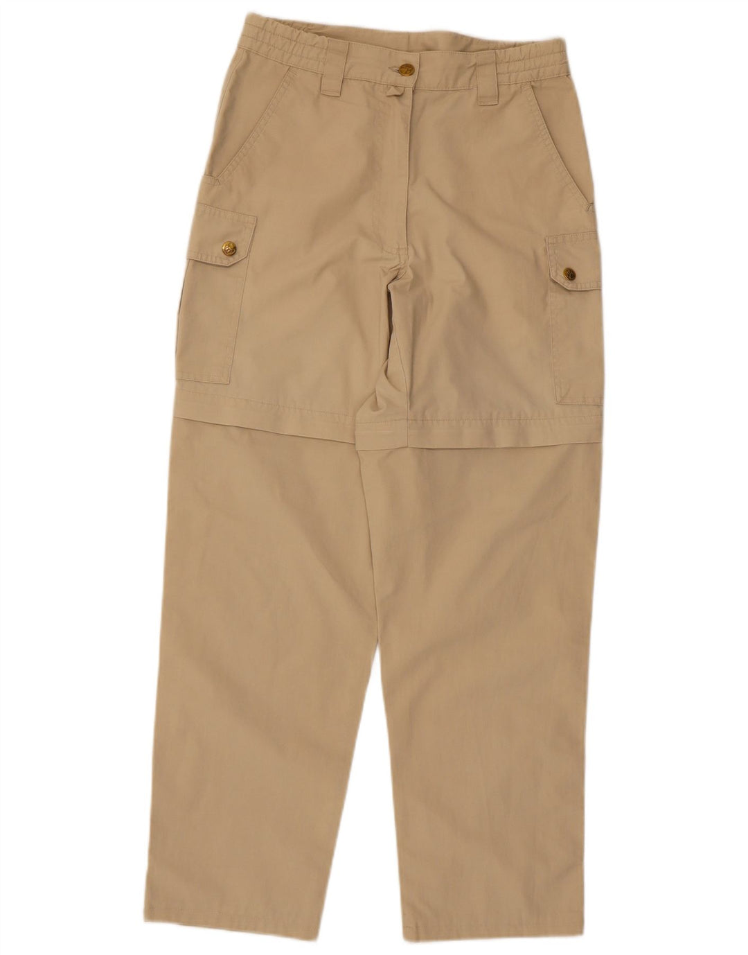 Jack Wolfskin Pantalon Cargo Droit Femme W27 L28 Beige Polyester