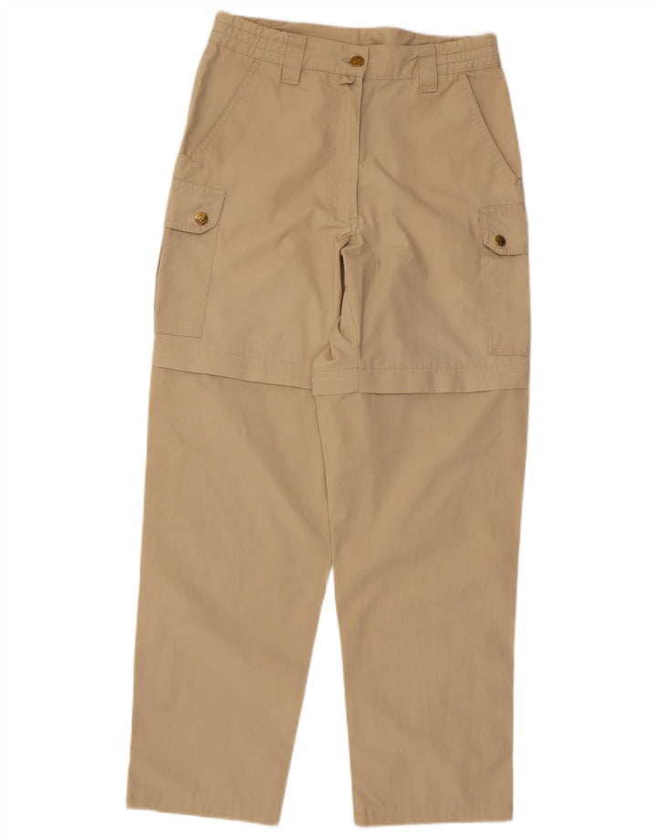 Jack Wolfskin Pantalon Cargo Droit Femme W27 L28 Beige Polyester