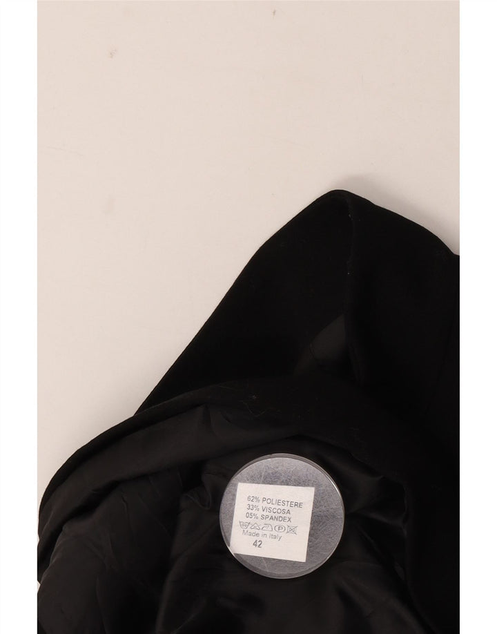 Veste Blazer Femme Vintage IT 42 Polyester Noir Moyen