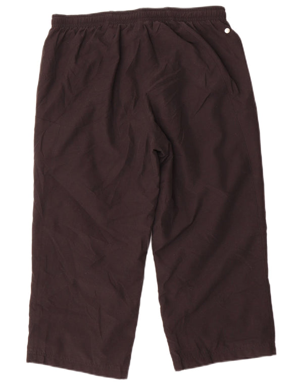 Reebok Pantalon de Survêtement Capri Femme UK 10 Petit Noir Polyester