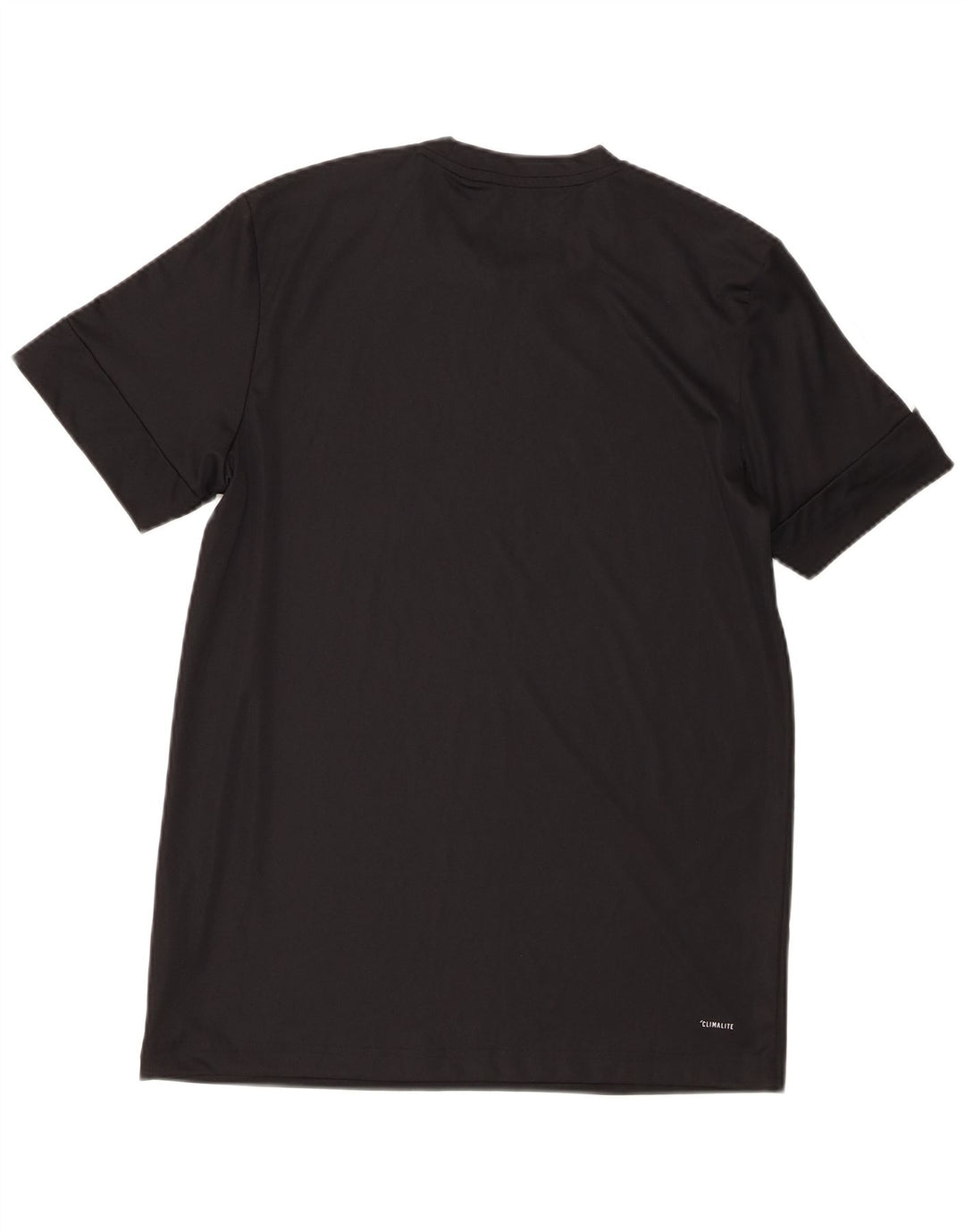 Adidas Hommes Climalite Graphic T-Shirt Top Noir Moyen Polyester