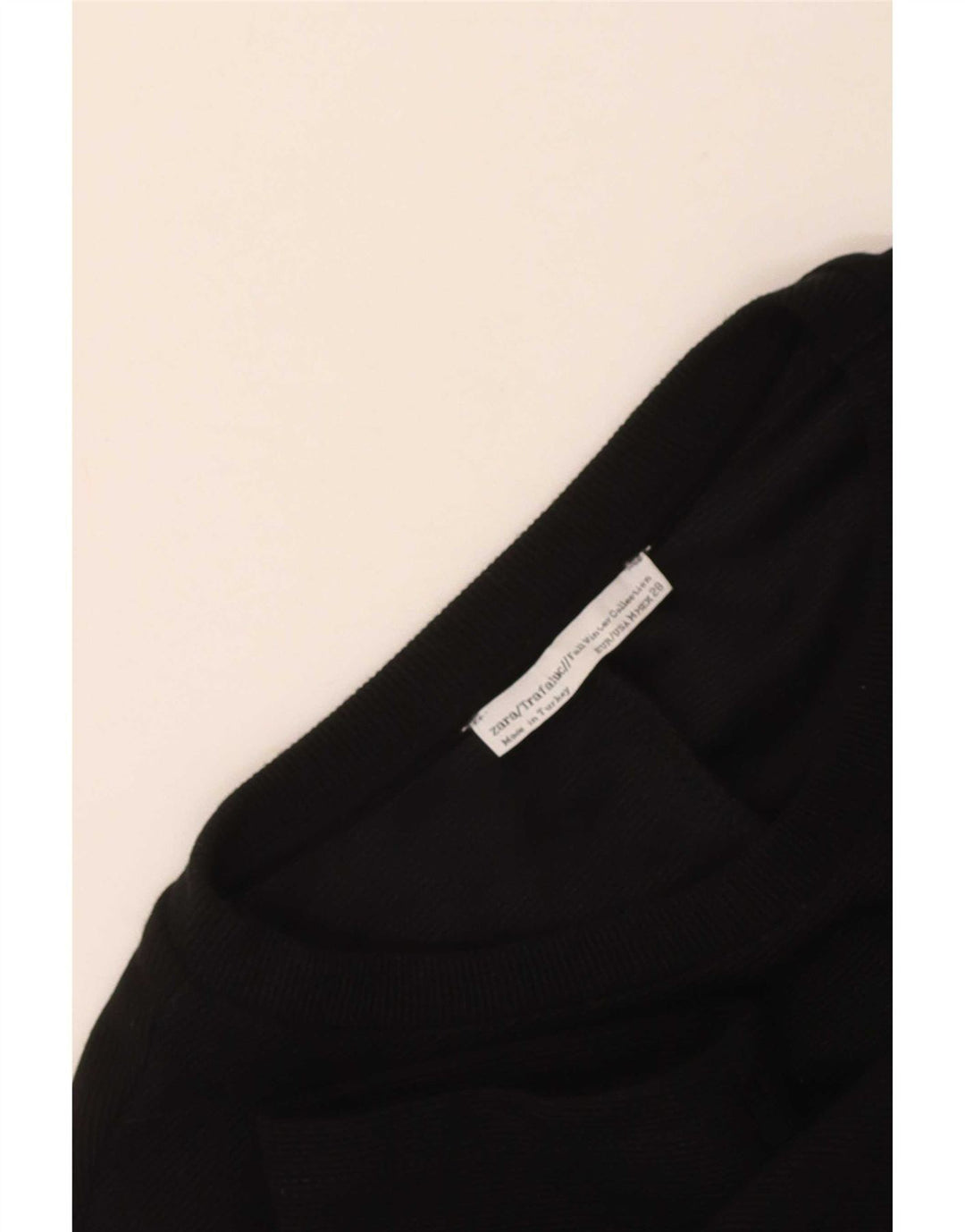 Zara Womens Trafaluc Robe droite à manches 3/4 UK 12 Noir moyen