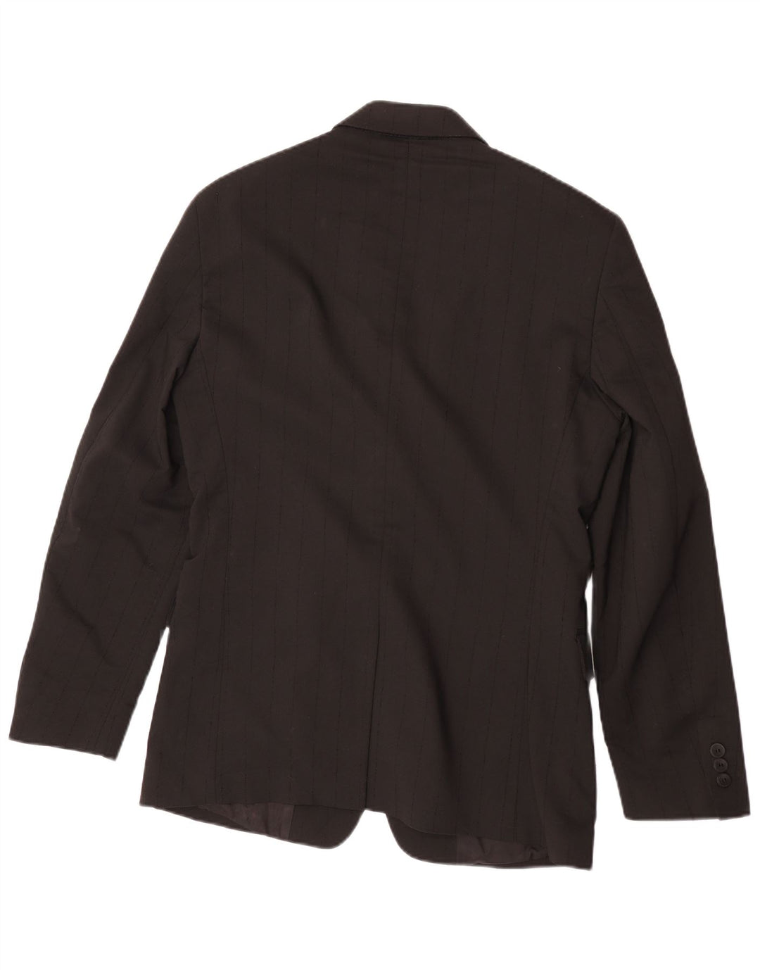 Versace Veste blazer à 3 boutons pour homme IT 48 moyen noir à fines rayures classique