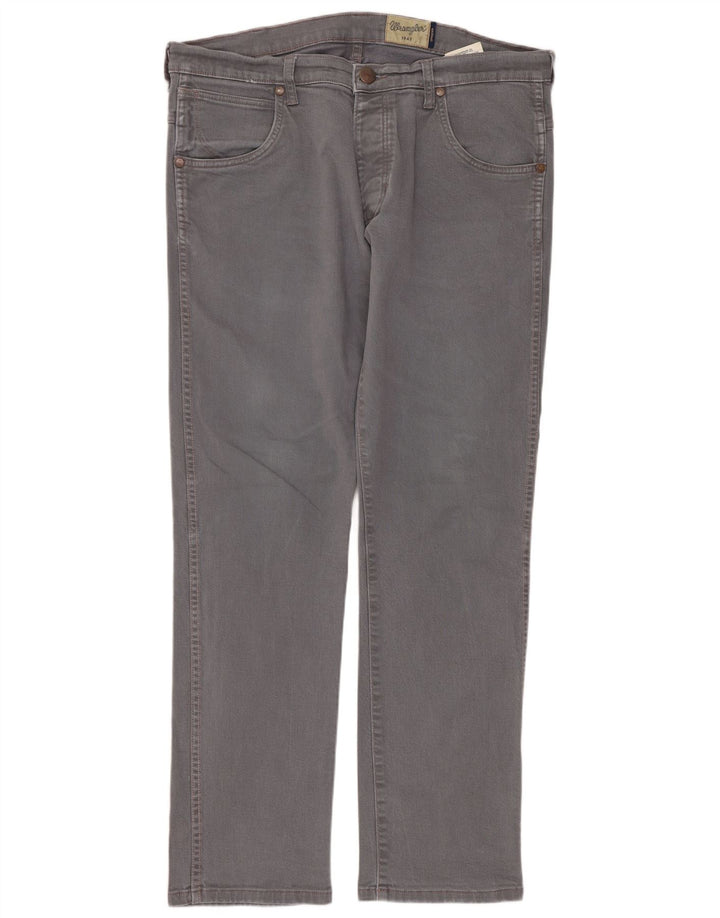 Wrangler Jean Droit Spencer Homme W34 L32 Gris Coton