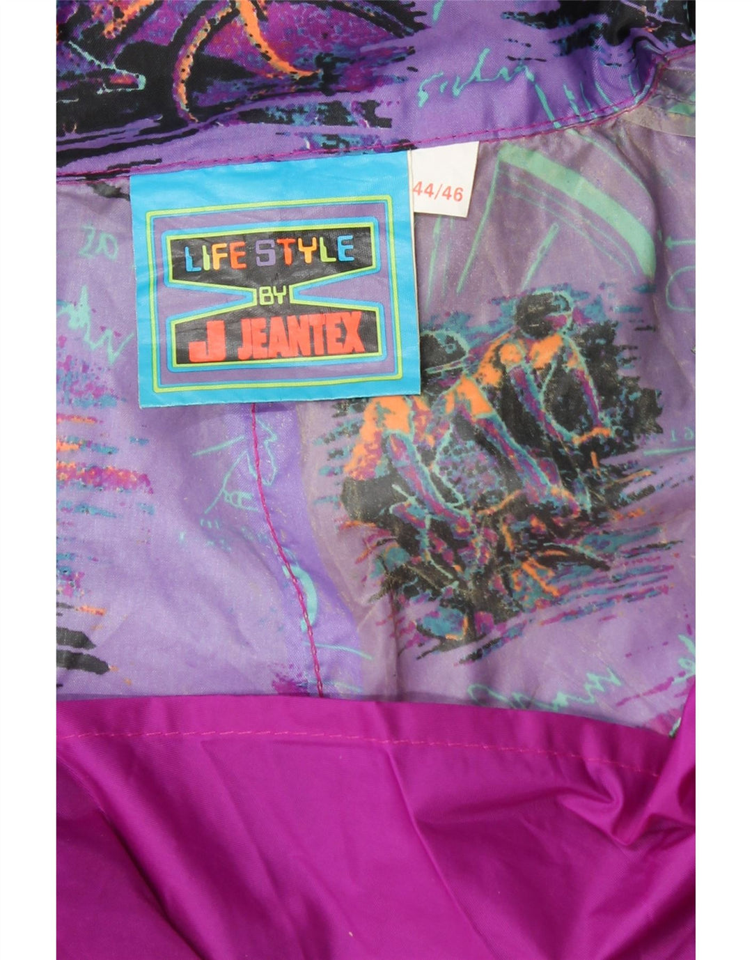 J JEANTEX Veste de pluie à capuche pour homme UK 44/46 2XL Violet Colourblock