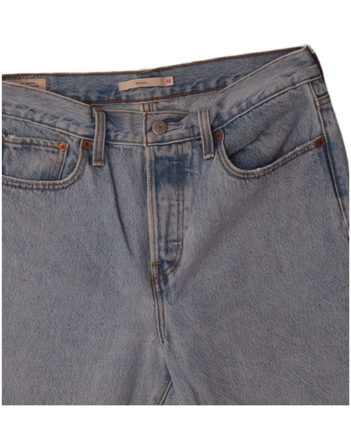 LEVI'S Short Wedgie Denim W30 Femme Bleu Moyen en Coton