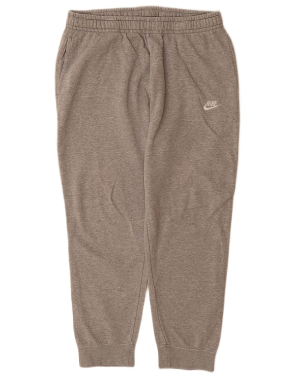 Nike Mens Tracksuit Trousers Joggers XL Grey Flecked Cotton