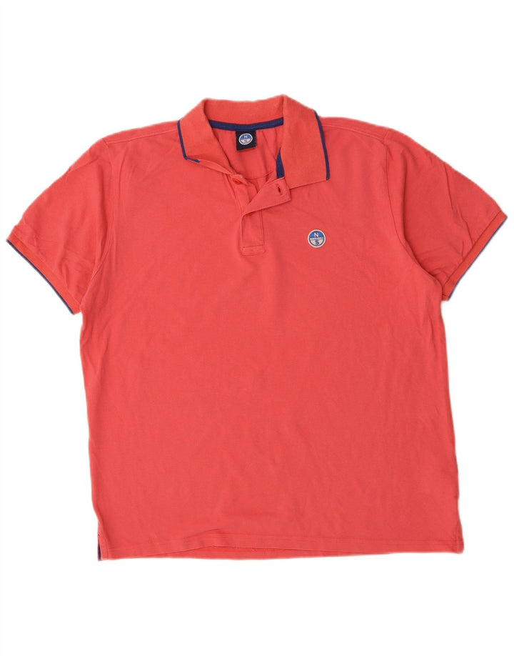 NORTH SAILS Polo Homme Rouge Moyen Coton