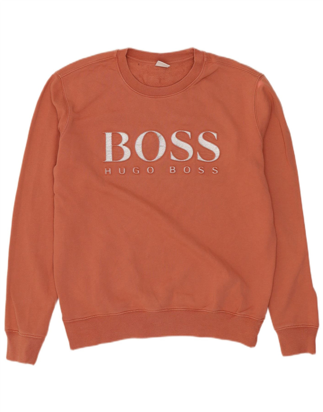 Hugo Boss Sweat-shirt graphique pour femme UK 12 Orange moyen