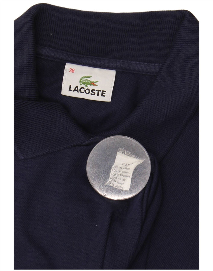LACOSTE Polo Femme Taille 38 Bleu Marine Moyen Coton