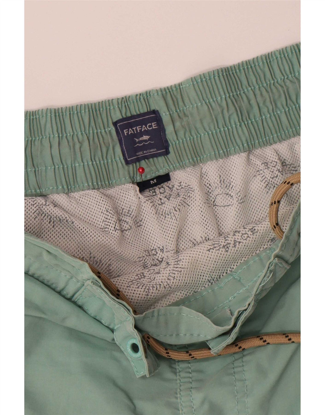 Short de Bain Homme Fat Face Coton Vert Moyen