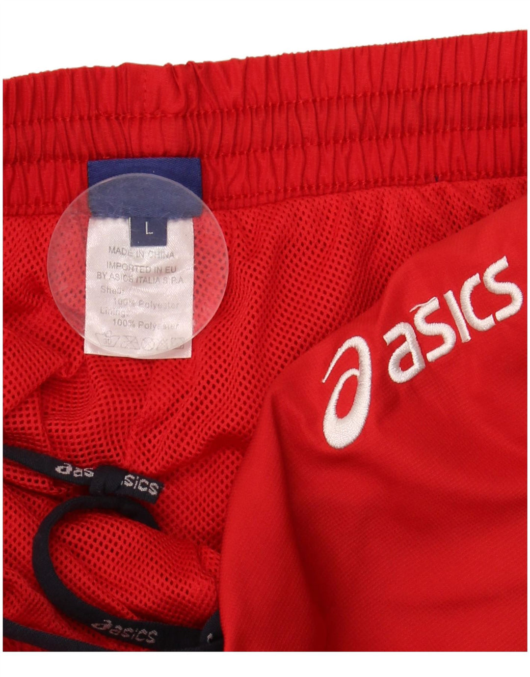 ASICS Pantalon de survêtement pour femme UK 14 Large Rouge Polyester