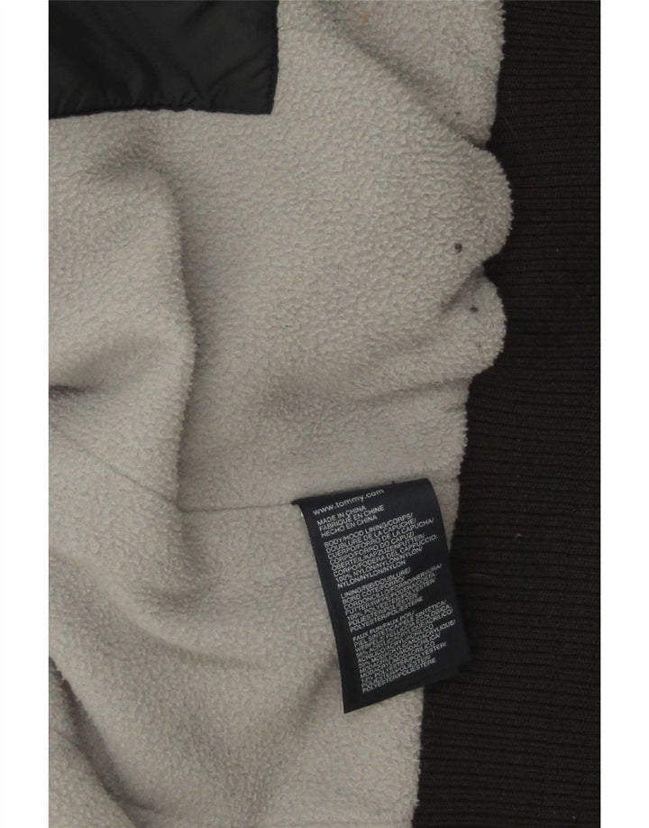 Tommy Hilfiger Gilet rembourré pour femme UK 14 Large Noir Polyester