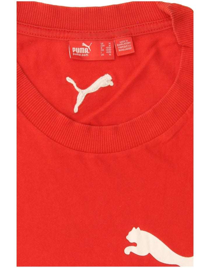 PUMA T-Shirt Graphique Homme Rouge Moyen