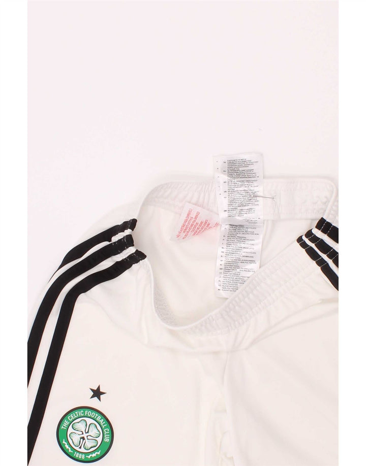 Adidas Garçons Boston Celtics Short de Sport 5-6 Ans Blanc Polyester