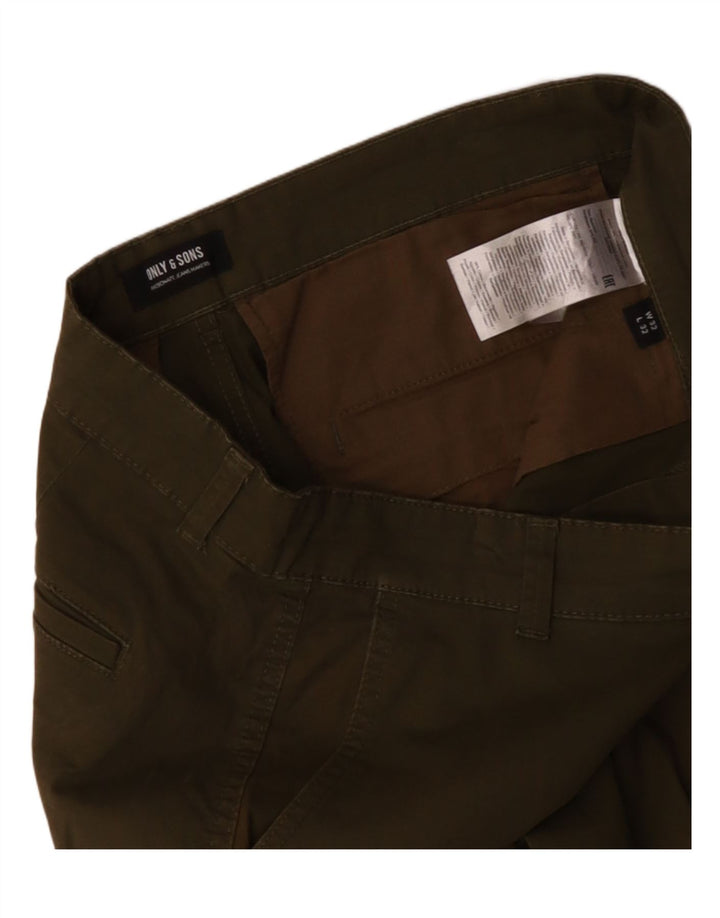 ONLY & SONS Pantalon Cargo Joggers Homme W32 L29 Kaki Coton