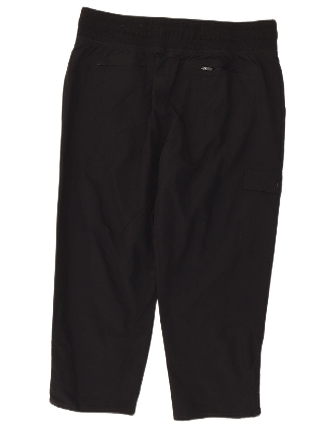EDDIE BAUER Pantalon Capri Cargo Droit Femme Moyen W30 L22 Noir