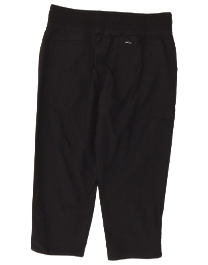 EDDIE BAUER Pantalon Capri Cargo Droit Femme Moyen W30 L22 Noir