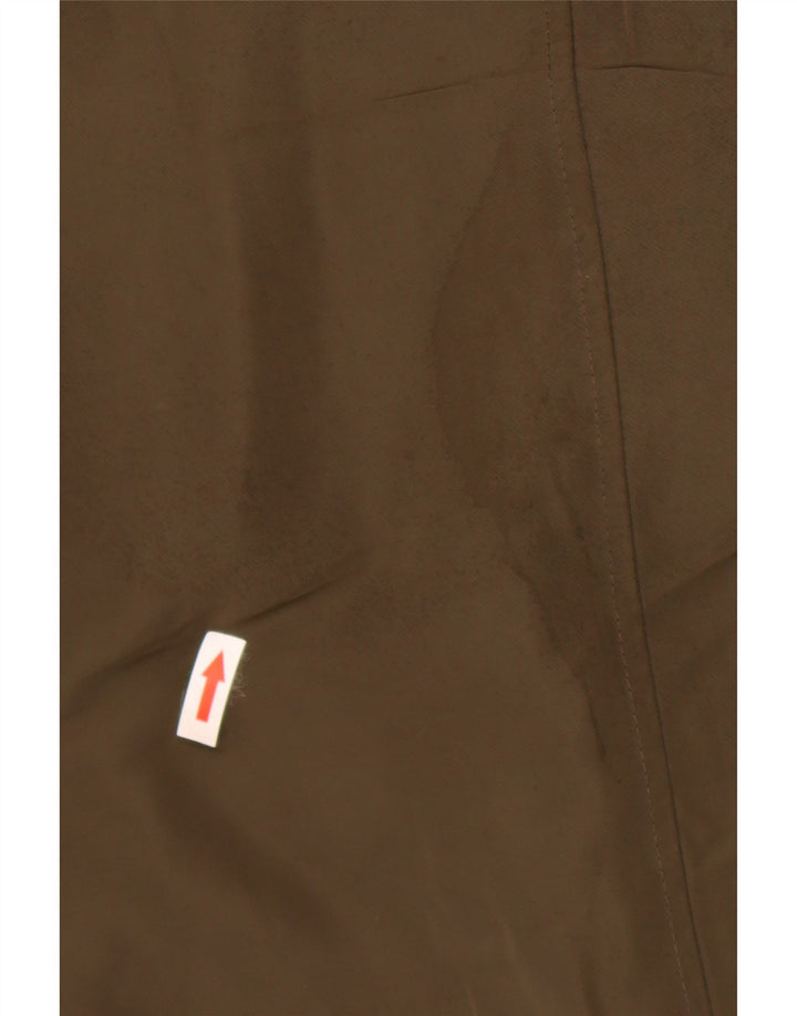 Zara Mens Bomber Jacket UK 38 Medium Kaki Colourblock Polyester