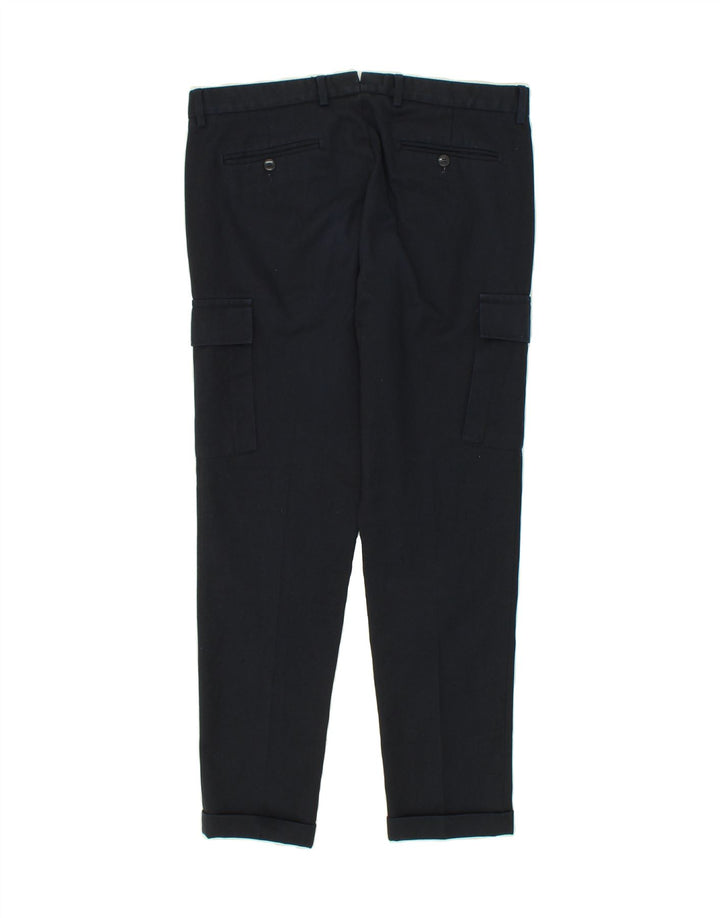 CONBIPEL Womens Slim Cargo Trousers IT 50 XL W36 L29 Navy Blue Polyester Vintage Conbipel and Second-Hand Conbipel from Messina Hembry 