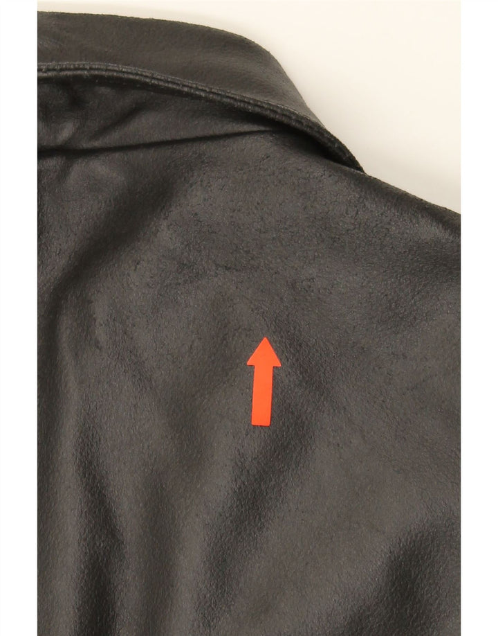 BARNEYS Mens Leather Jacket UK 44 2XL Black Leather Vintage BARNEYS and Second-Hand BARNEYS from Messina Hembry 