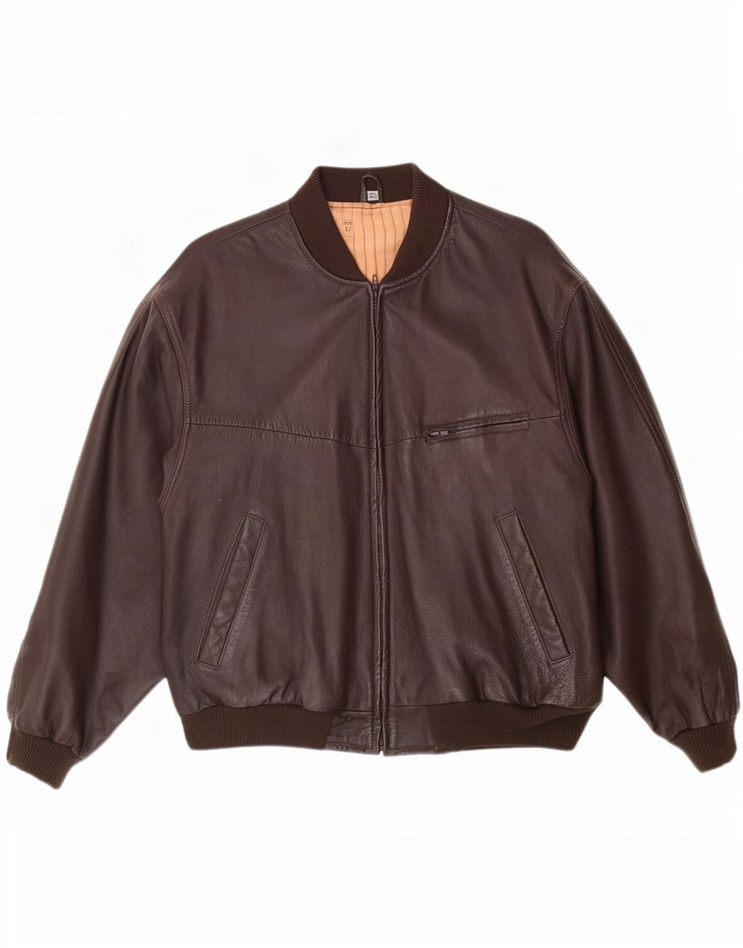 veste en cuir homme vintage UK 42 XL Marron