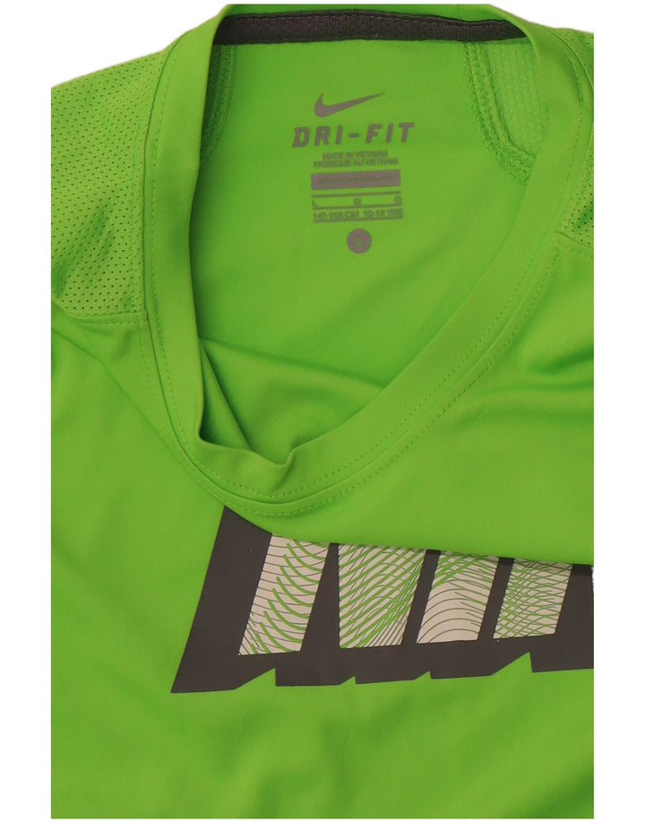 NIKE Garçons Dri Fit Graphic Débardeur 12-13 ans Grand Vert