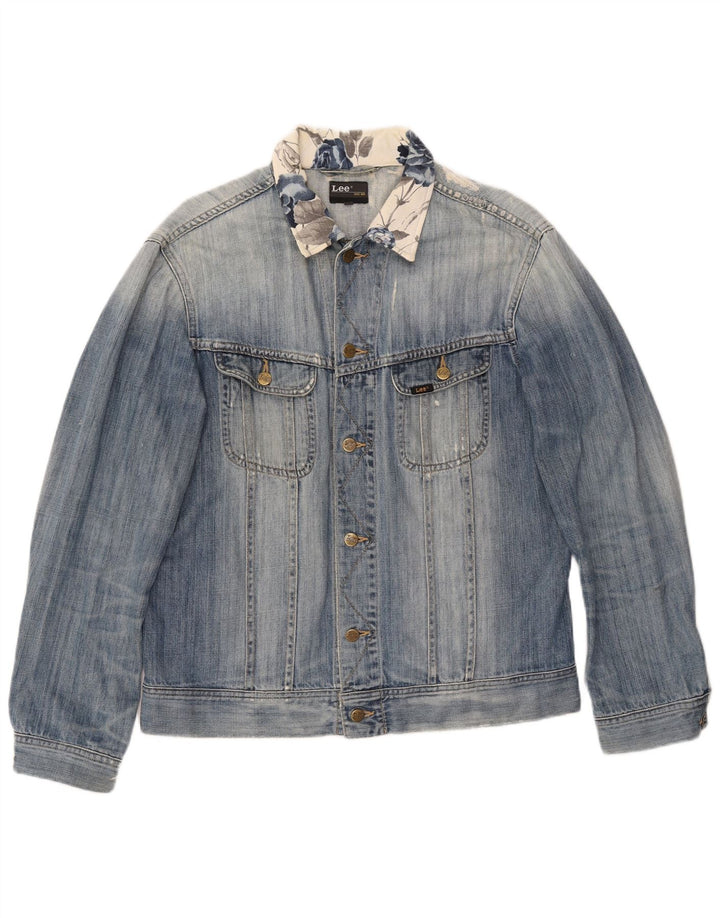 Lee Veste en Jean Homme UK 42 XL Bleu Coton