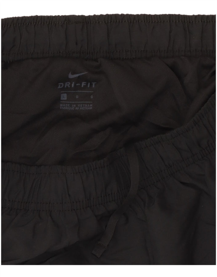 NIKE Short de sport pour femme UK 14 Large Noir Polyester