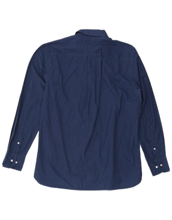 Tommy Hilfiger Chemise ajustée sur mesure pour homme Taille 16 1/2 Grand Bleu Marine Floral