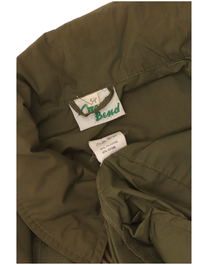 Veste coupe-vent vintage pour homme IT 54 2XL Kaki Polyester