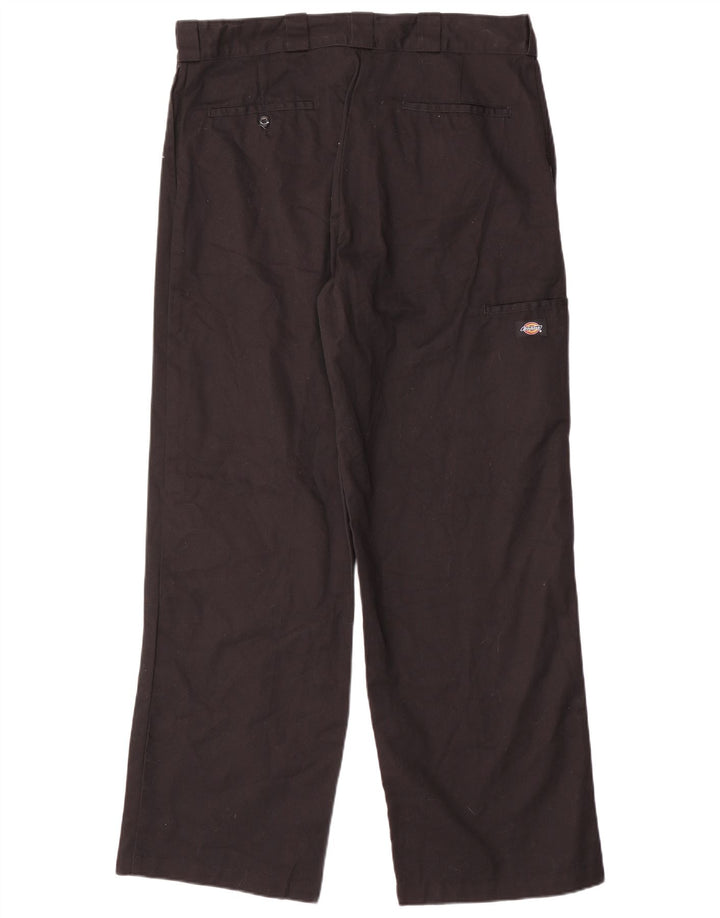 Dickies Pantalon cargo coupe ample pour homme W36 L32 Noir Polyester