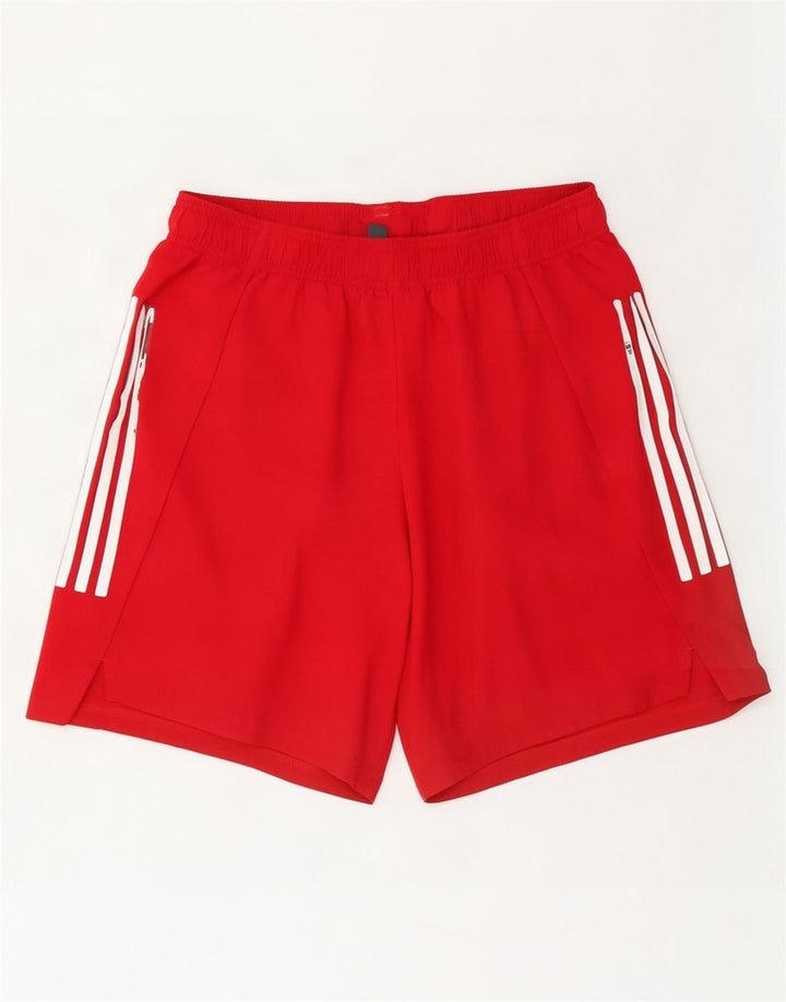 Adidas Short de sport Prime Blue pour hommes, grand rouge en polyester