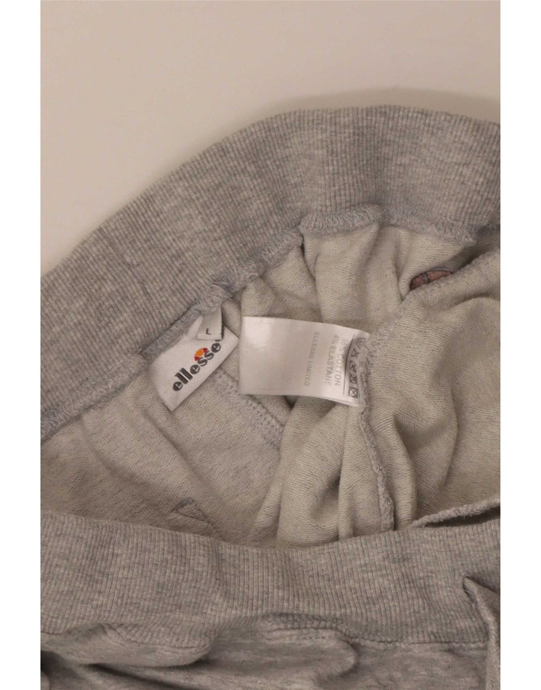 Ellesse Pantalon de survêtement pour homme Pantalon de jogging Large Gris Coton