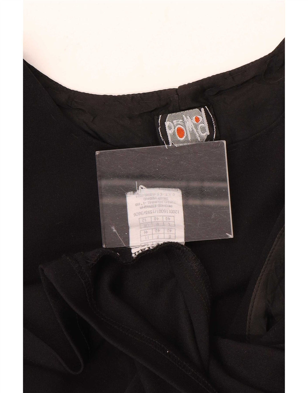 Promod Femme Robe Droite Sans Manches UK 42 Medium Noir Polyamide