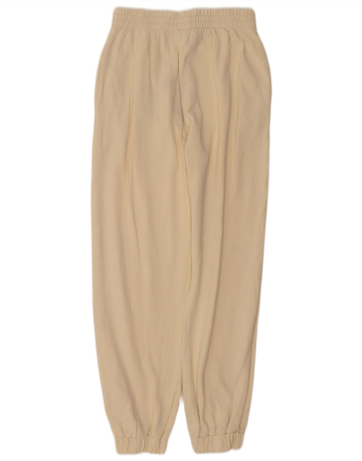 Zara Femme Pantalon De Survêtement Joggers UK 12 Medium Off White